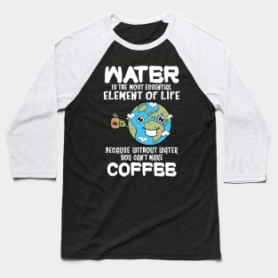 Funny Coffee Addict Baseball T-Shirt